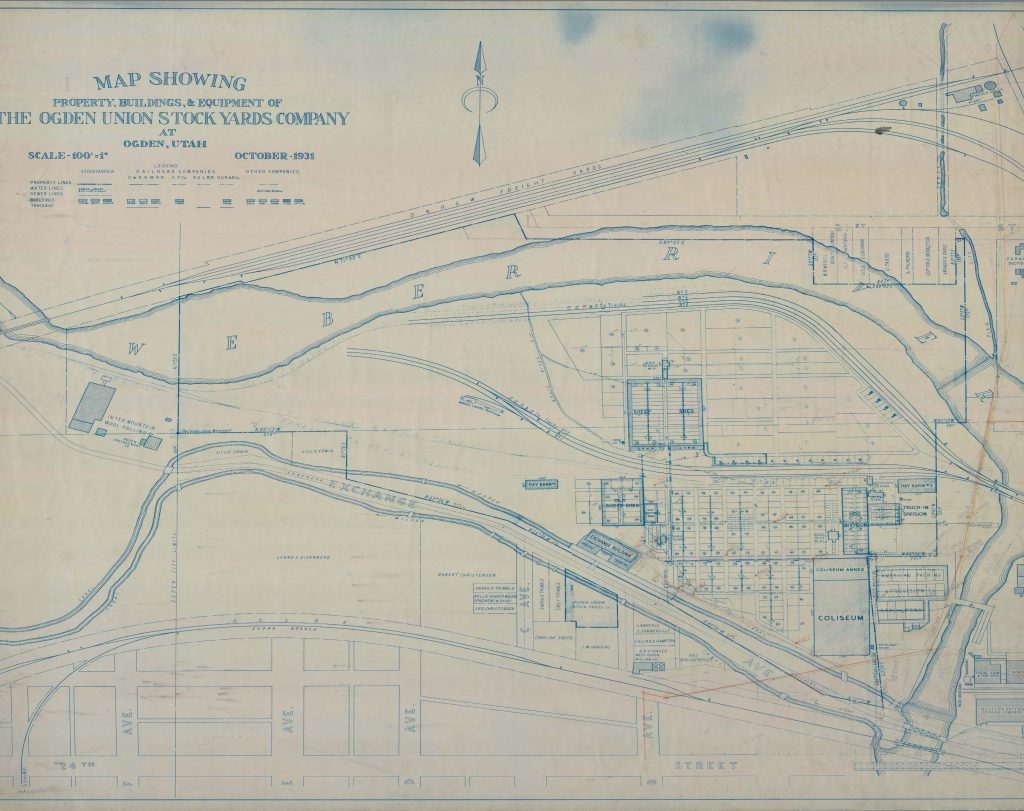 1931 site map from Special Collections Department, Stewart Library, Weber State University